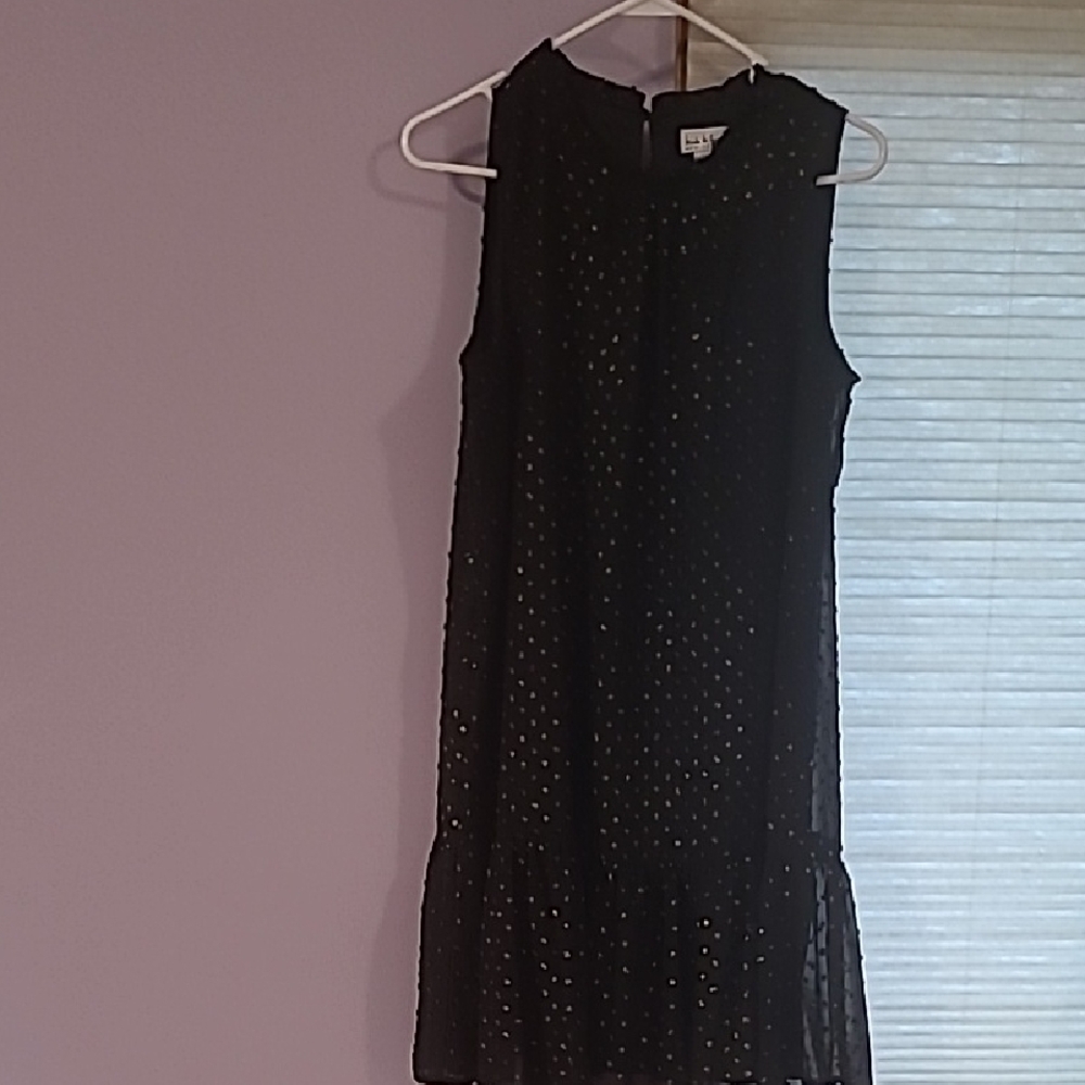 Nicole Miller Black Tiered Ruffled Mini Dress